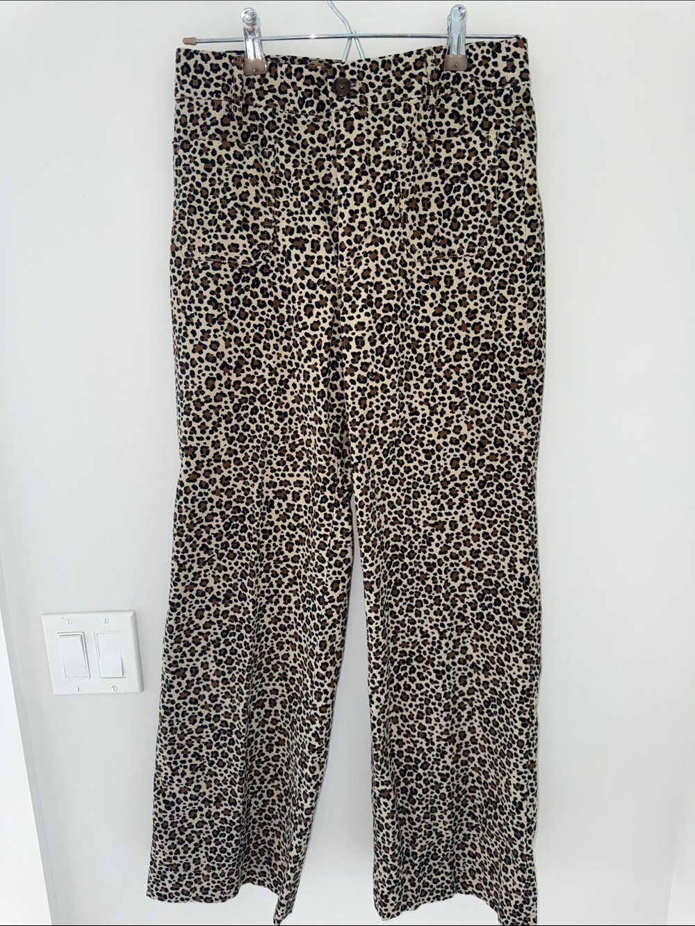 J. Crew Leopard Print Ankle Pants in Tan and Black